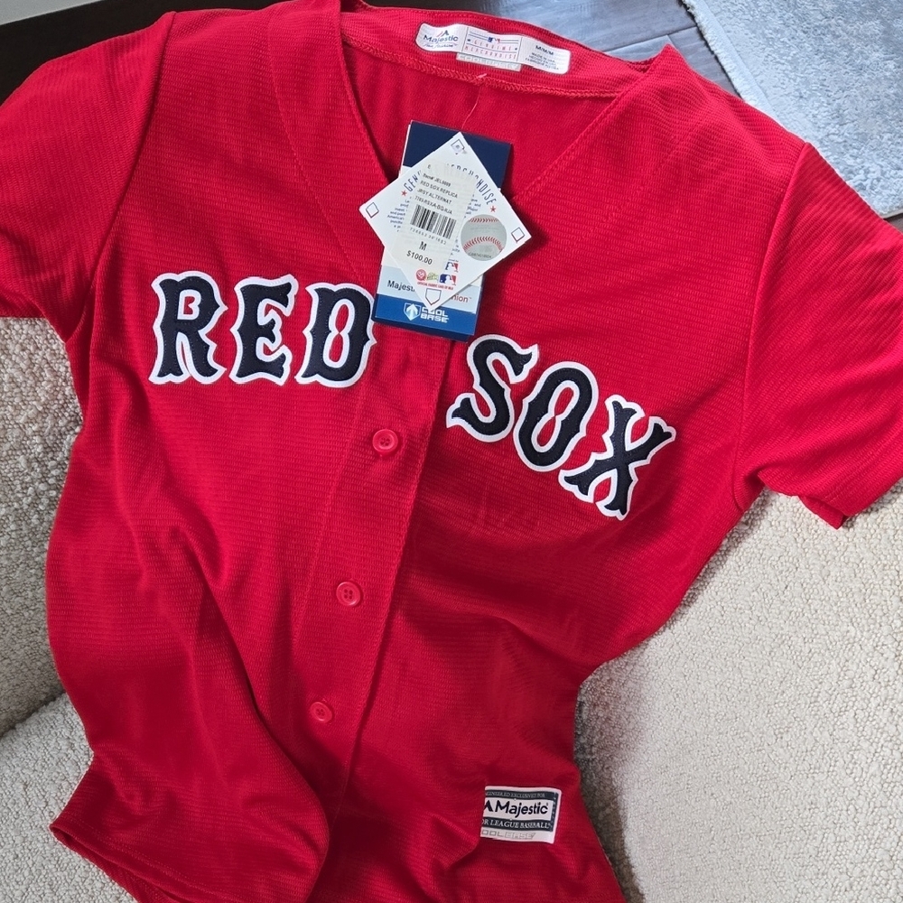 Majestic Kids Red Sox Red Shirt